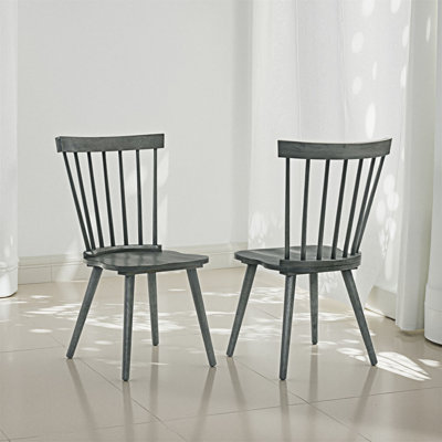 Ensemble de 2 chaises en bois massif