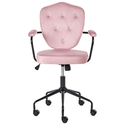 17 Stories Velvet Office Chair