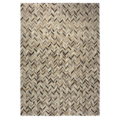 Tapis en peau de vache / brun / ivoire Zorzal