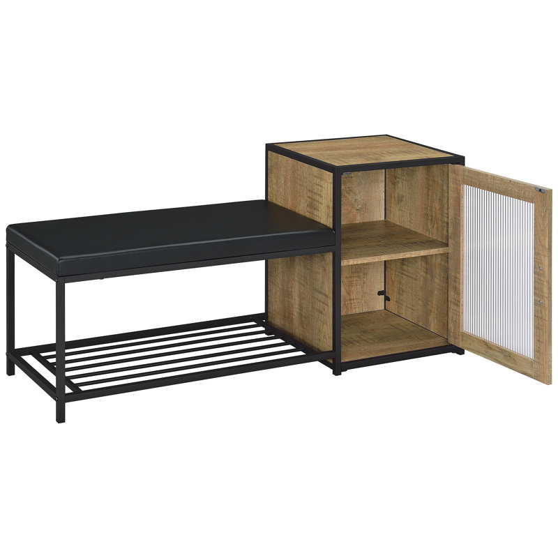 Banc de rangement pour chaussures avec armoire
