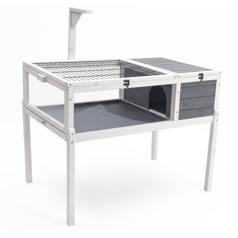 Enceinte en bois massif avec ventilation Turtle Habitat 39,5 x 24,4 x 39,8 po