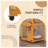 Versatile Cat House With Elevated Resting Area And Mobility Feature