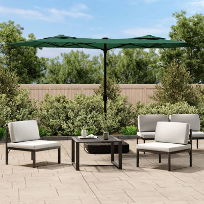 Double-Head Garden Parasol 316x240 cm