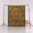 Floral Brown Themed Multi-Colored Floral Patterned Colorful Woven Base Rug-1284111693