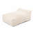 Beige Large Armless Bean Bag Lounger