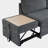 84"W 3-Piece Pull-Out Sectional Sofa Bed-1802443495