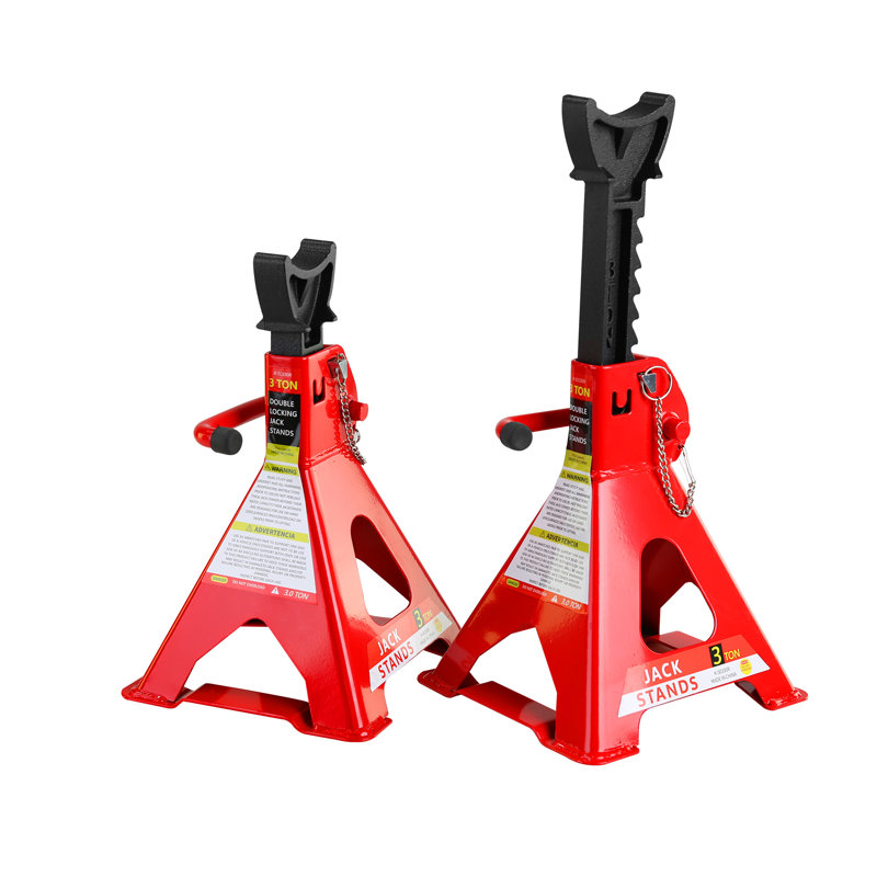 Cric de plancher hydraulique en acier à piston simple de 2 tonnes, élévateur de garage robuste à profil bas avec poignée de transport, rouge