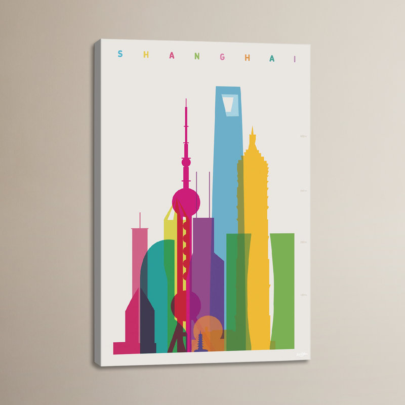 "Shanghai" par Yoni Alter, impression sur toile tendue, H 26 po x l 18 po x P 1,5 po