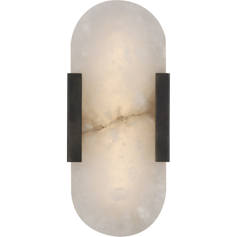 Kelly Wearstler Melange 10" Elongated Sconce, Bronze