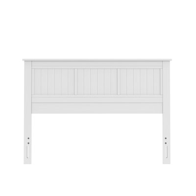 Wilton Window Pane Wood Queen Panel Headboard - White