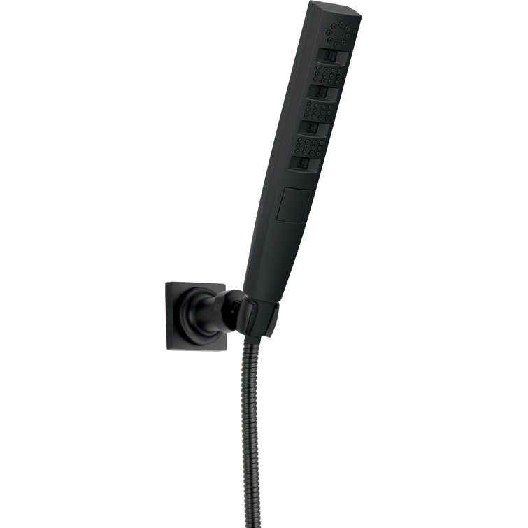 Pivotal 3-Spray 1.8 in. Single Wall Mount Handheld H2Okinetic Shower Head in Matte Black Pivotal 3-Spray 1.8 in. Single Wall Mount Handheld H2Okinetic Shower Head in Matte Black