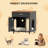 Litter Box Enclosure, Cat Litter Box Furniture Hidden 23.6" L X 17.7" W X 25.98" H