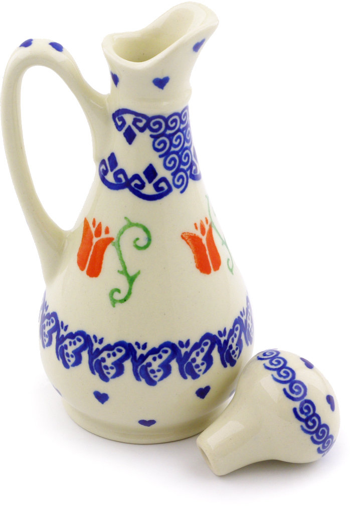 5oz. Ceramic Single Oil / Vinegar Cruet Polmedia