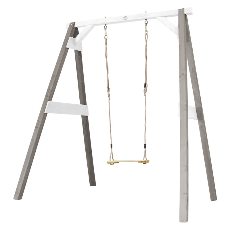 AXI Hemlock Swing Set with 1 Swing(s), Grey/White