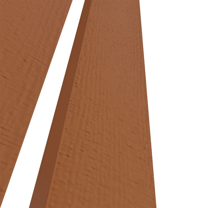 Mid-America vinyle, paire de volets espacés de taille standard à trois planches, 31 po, Cèdre traité