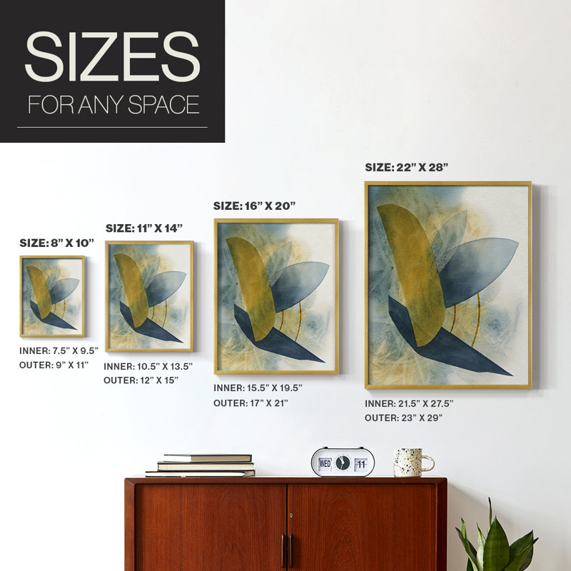 «Solar Shapes I», reproduction encadrée - bois massif