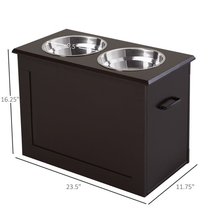 Large Elevated Feeder, Dark Brown