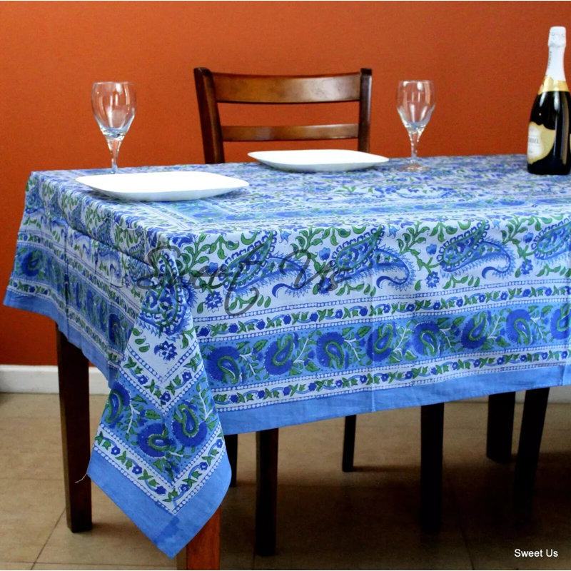 Nappe Barham, Bleu vert, 102 po carré
