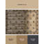 Tapis moelleux moelleux à motif abstrait moderne et contemporain brun et beige Eudy Hanukkah-1347232523