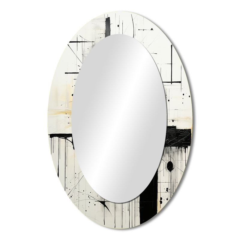 Miroir mural moderne blanc Siclen, H 36 po x l 24 po