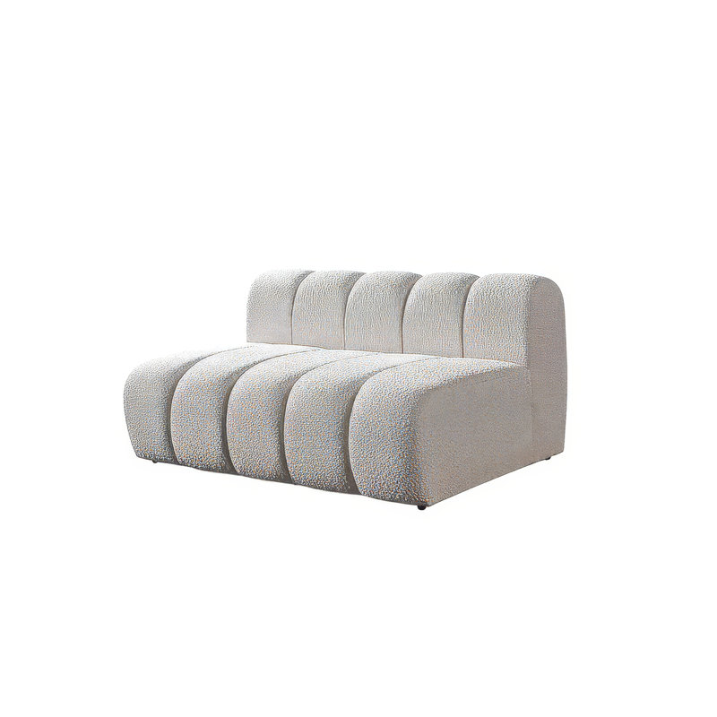 Canapé modulaire Lissa, Bouclé ivoire