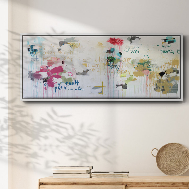 «I'm Okay V», toile encadrée, H 12 po x l 30 po