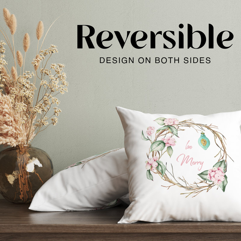 Housse de coussin Be Merry Holiday, H 16 po x l 16 po