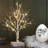 Lighted Birch Tree with Timer for Home Decor