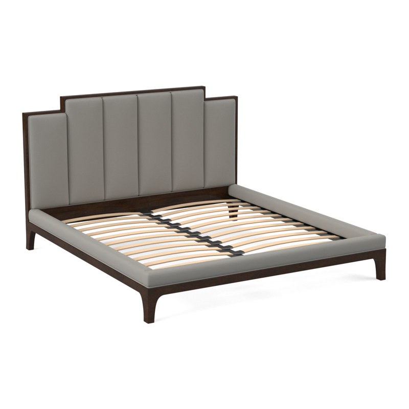 Rafferty Solid Wood Bed, American Walnut, Fizz Ivory