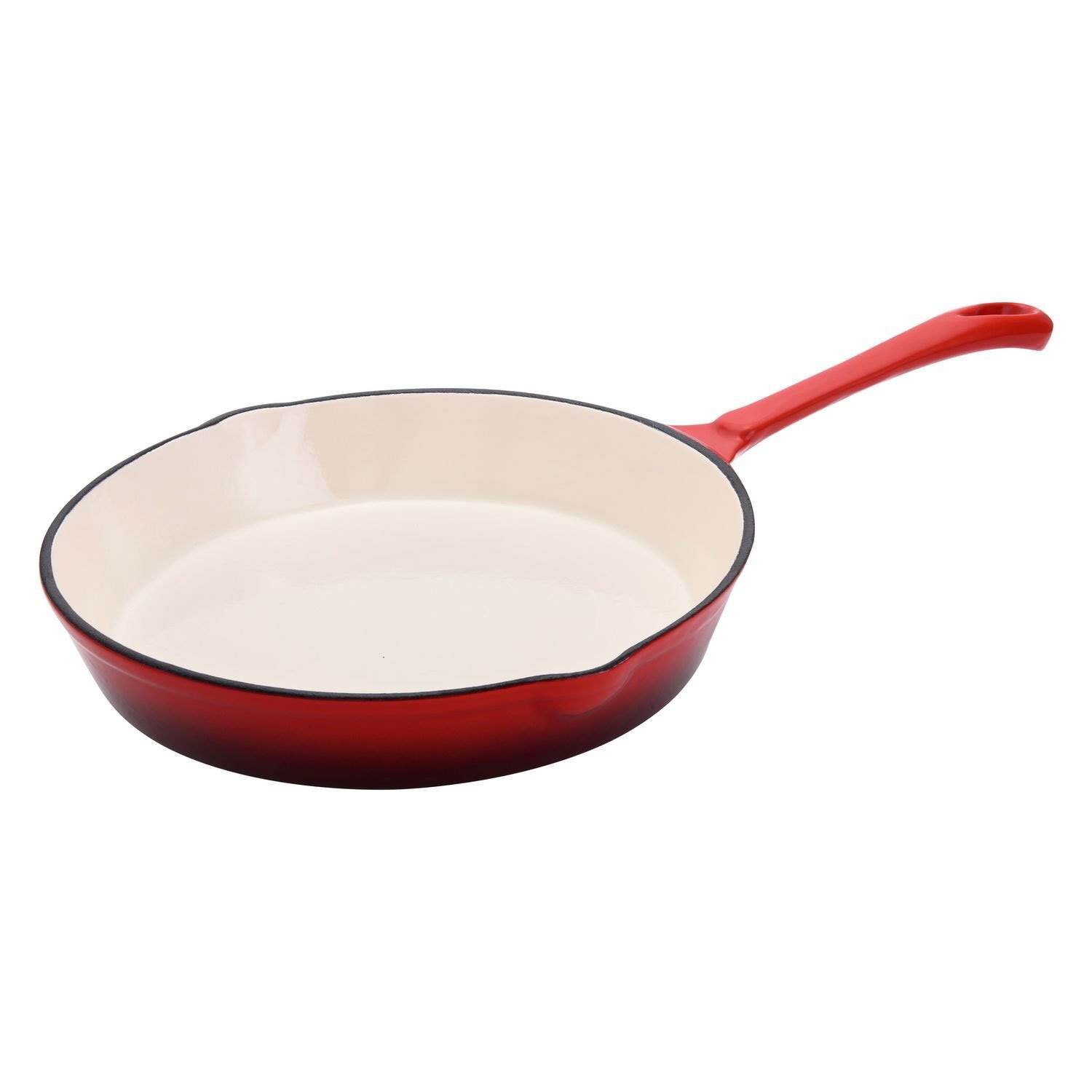 Enameled Silicone Oil Non-Stick Cast Iron 12 Inch Skillet Deep