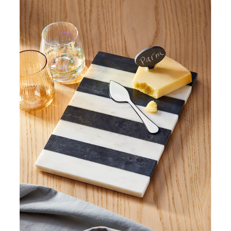 Striped Marble Board Black Multi Everyday