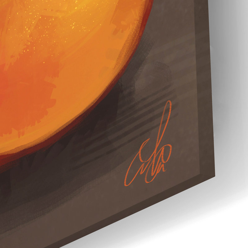  «Persimmons» par Avery Multe, art mural en verre acrylique, 24 po x 16 po, H 16 po x l 24 po