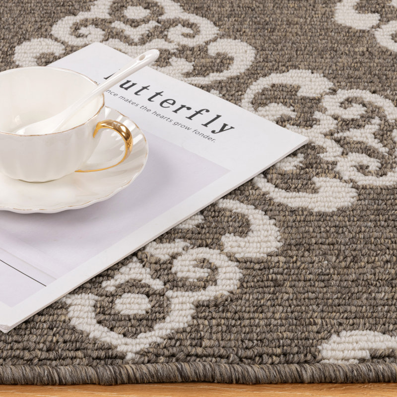 Tapis de cuisine antidérapant lavable à la machine, Brun