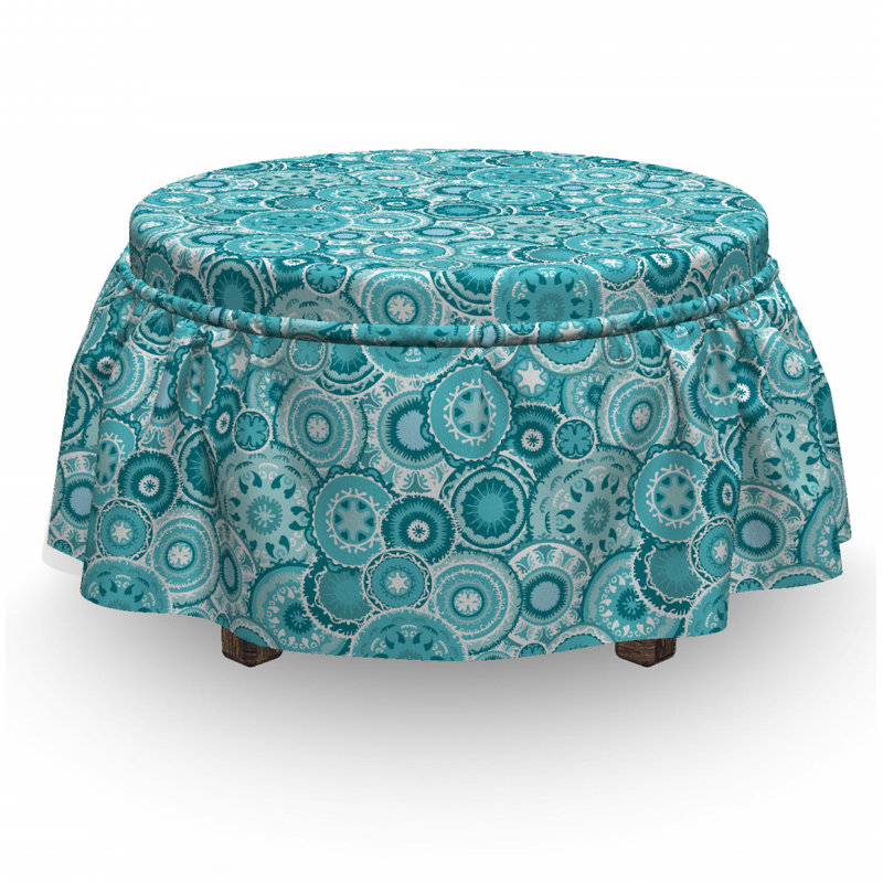 Box Cushion Ottoman Slipcover
