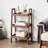 3 - Tier, Oak, Storage Solution, Walnut Color, Collectibles Beech Wood, Shoe Rack, Shade, Enhanced Stability, Style