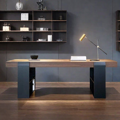 Bureau 4 pieds à tablette ouverte