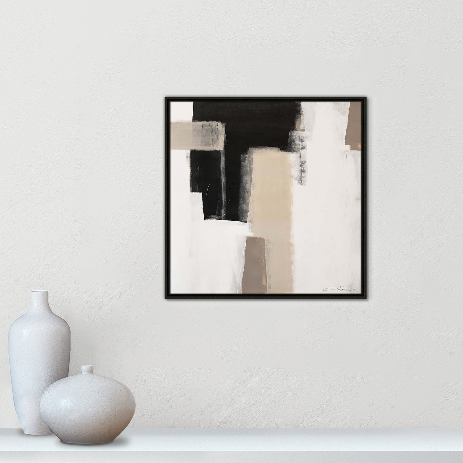 Earth Scapes I Print, Espresso Floater Framed, 25.5" H x 25.5" W x 2" D