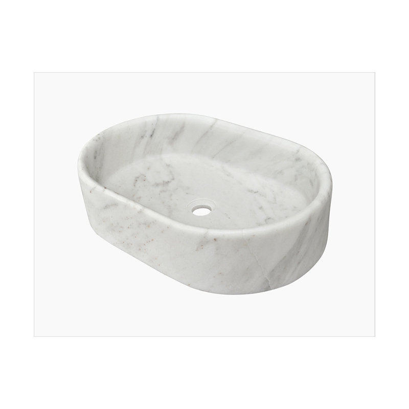 Vessel Sink, Oval-Shaped Sink For Bathroom, White