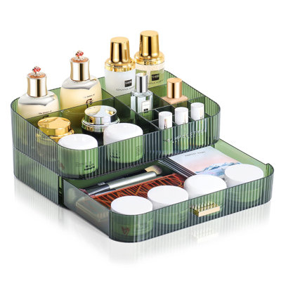 Audriona Plastic 15 Compartment Makeup Organiser
