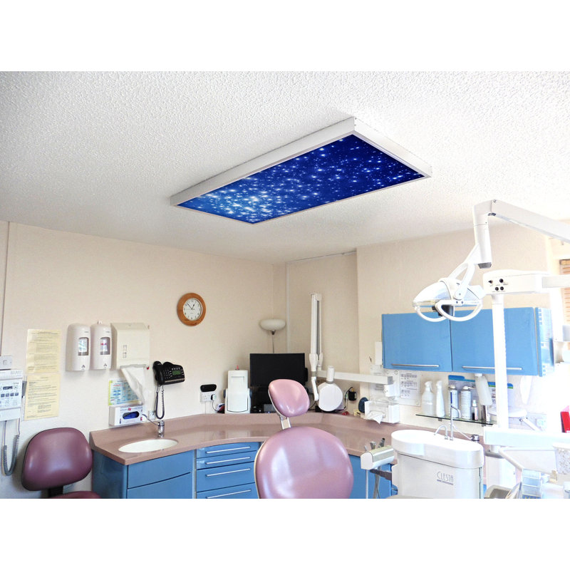 Astronomy Fluorescent Light Covers for Ceiling Lights - For 2x4 Light Fixture - by Octo Lights