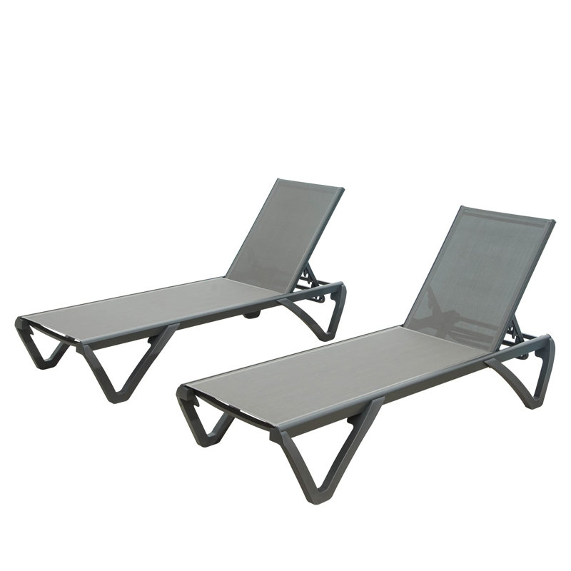 Chaises longues Yusuf, Gris