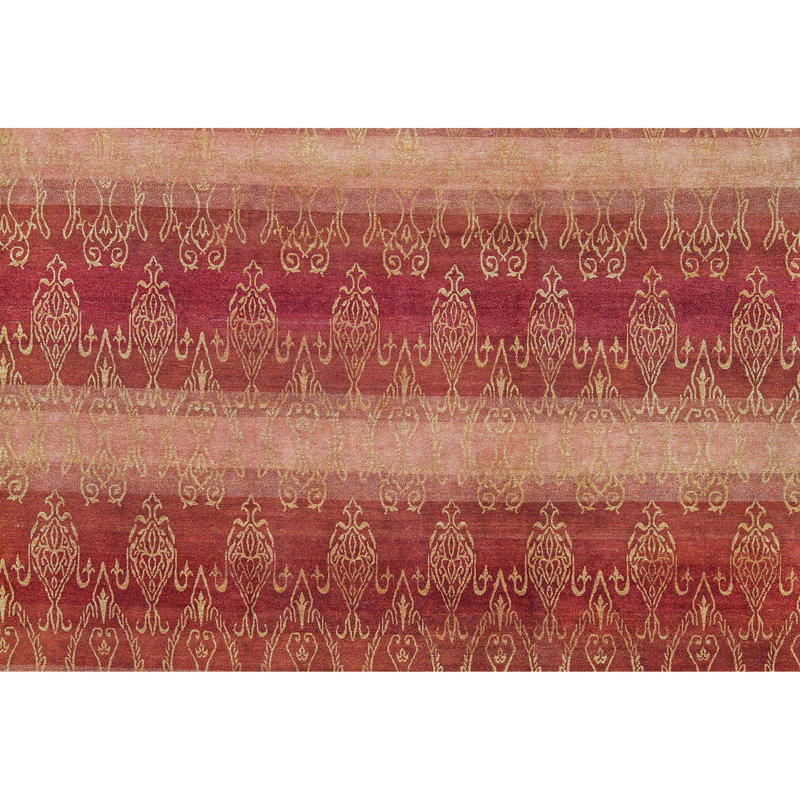 Himalayan Moroccan Area Rug in Rust