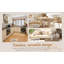 Commode 4 tiroirs, coffre de rangement rustique pour chambre à coucher, salon