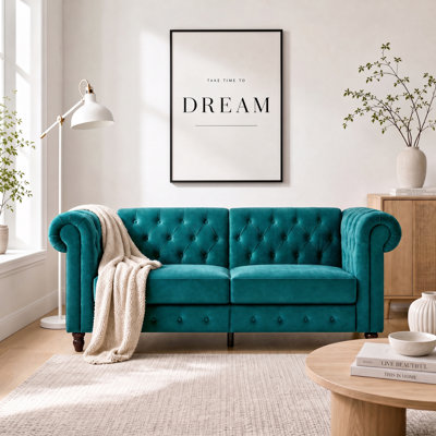 Dimmitt 3 Seater Velvet Sofa