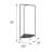 Mailie 24'' Metal Clothing Rack