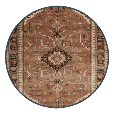 Tapis brun lavable à la machine