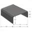 Table basse carrée en rotin noir tissé-1828896968