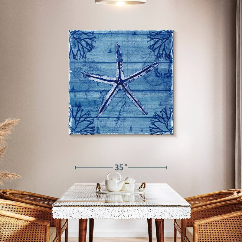 Brampt Indigo Starfish, 39" H x 39" W