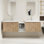 Ensemble de meuble-lavabo double mural 72 po avec 2 plateaux en résine 72 po