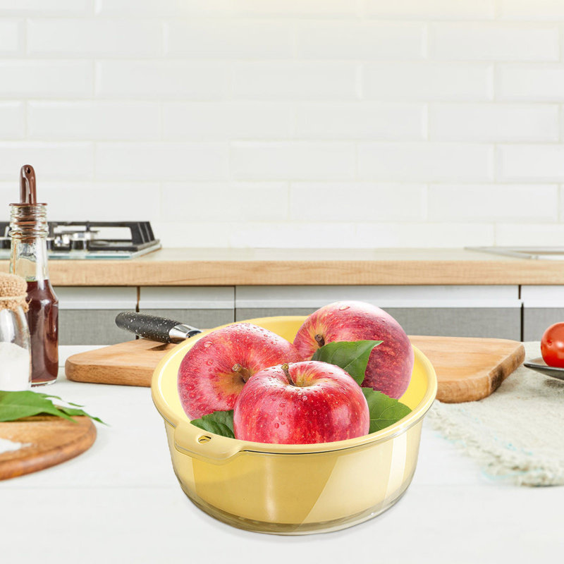 Égouttoir à légumes double couche pour lavabo de cuisine mobile, B